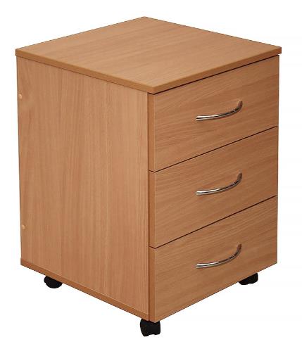 Тумба з шухлядами, мобільна (на колесах) 406х423х584мм БРІК